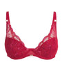 Chantelle Red Fleurs Plunge T-Shirt Bra