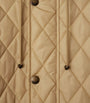 Beige Water-Resistant Quilted Parka