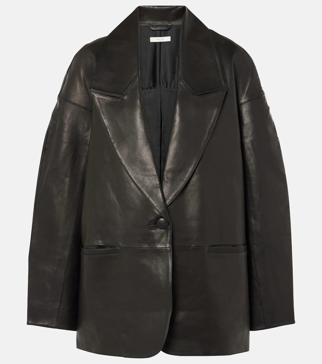 The Sei - Slouchy leather blazer