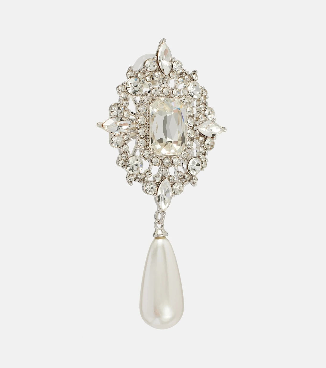 Self-Portrait - Embellished drop earrings