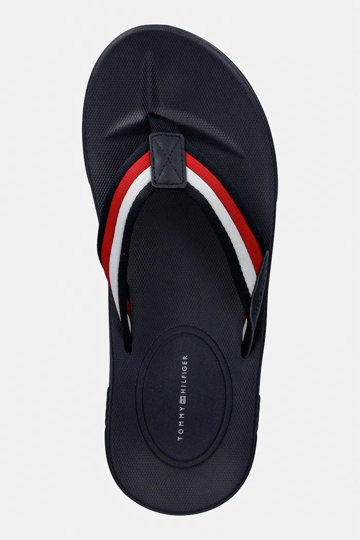 Tommy Hilfiger Erkek MOLDED HILFIGER RWB BEACH SANDAL Terlik