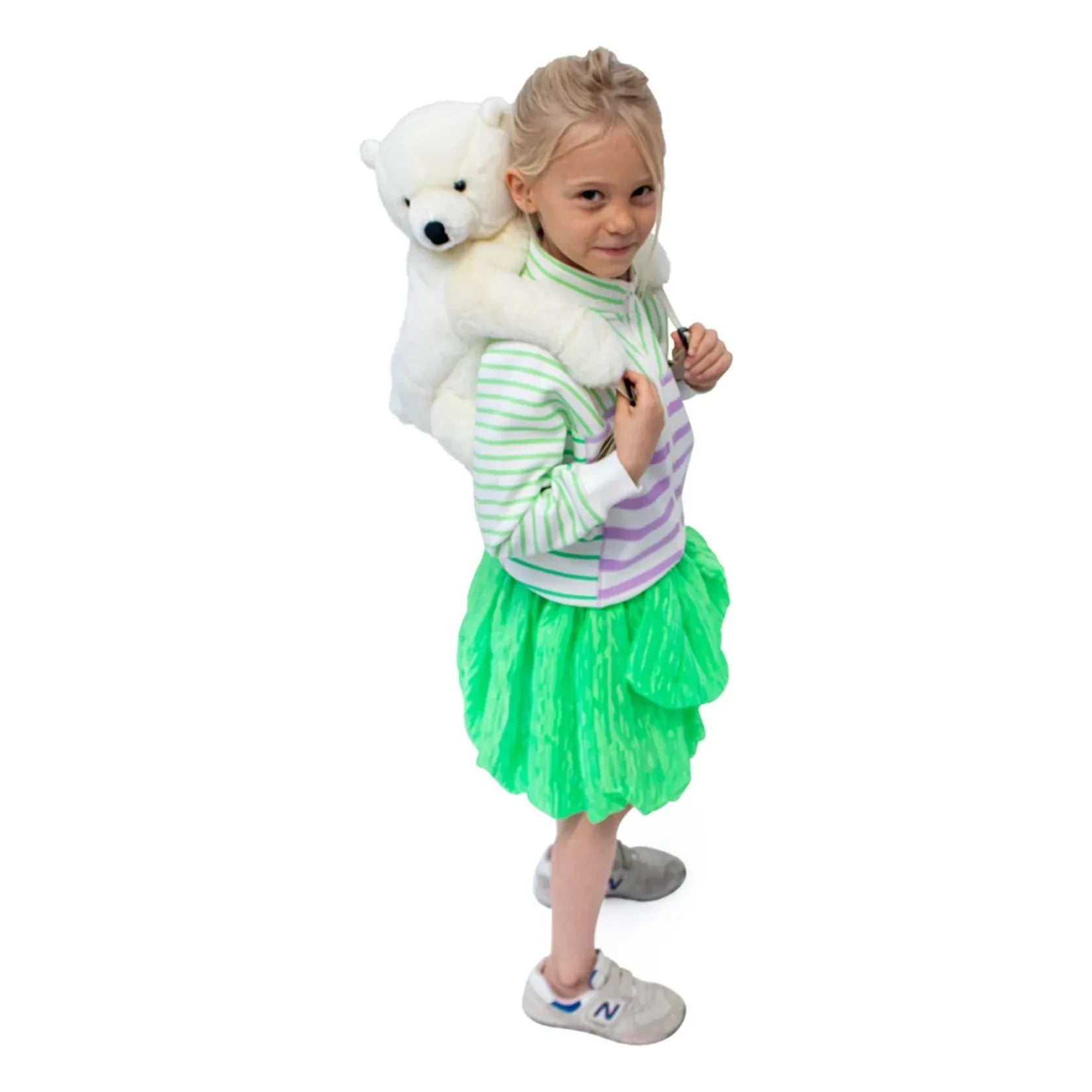 Wild & Soft - White Bear Backpack | White