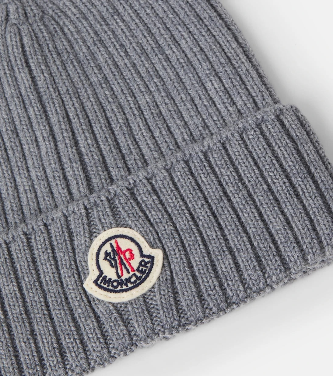 Moncler Enfant - Logo virgin wool beanie