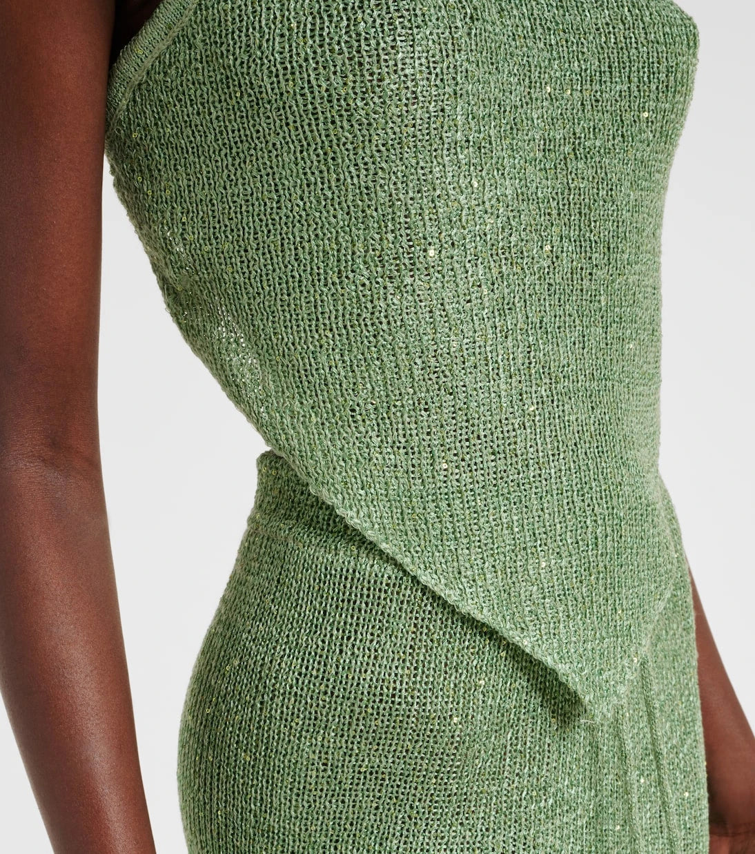 Bananhot - Liz sequined knitted halterneck top