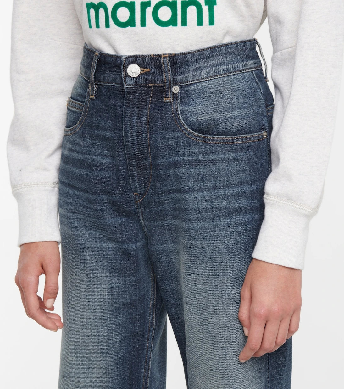 Marant Etoile - Belvira high-rise bootcut jeans