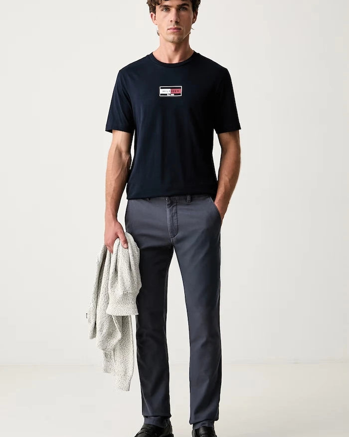 BOSS Orange erkek pamuk elastan chino pantolon Chino-Slim-2