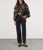 AllSaints Black Viscose-Silk Lissie Blouse
