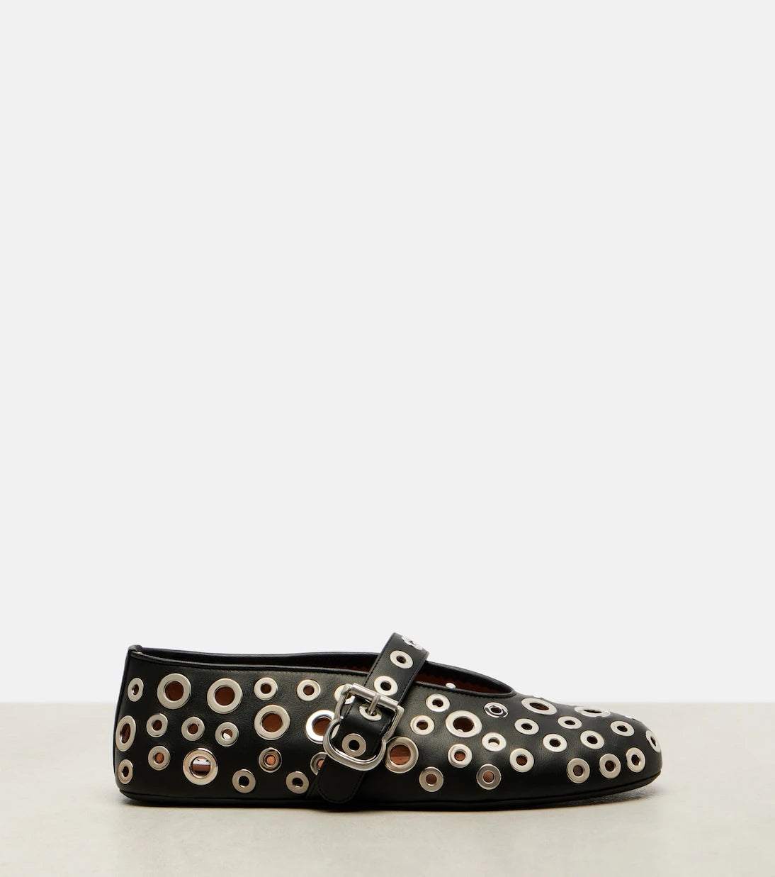 Alaïa - Studded leather ballet flats