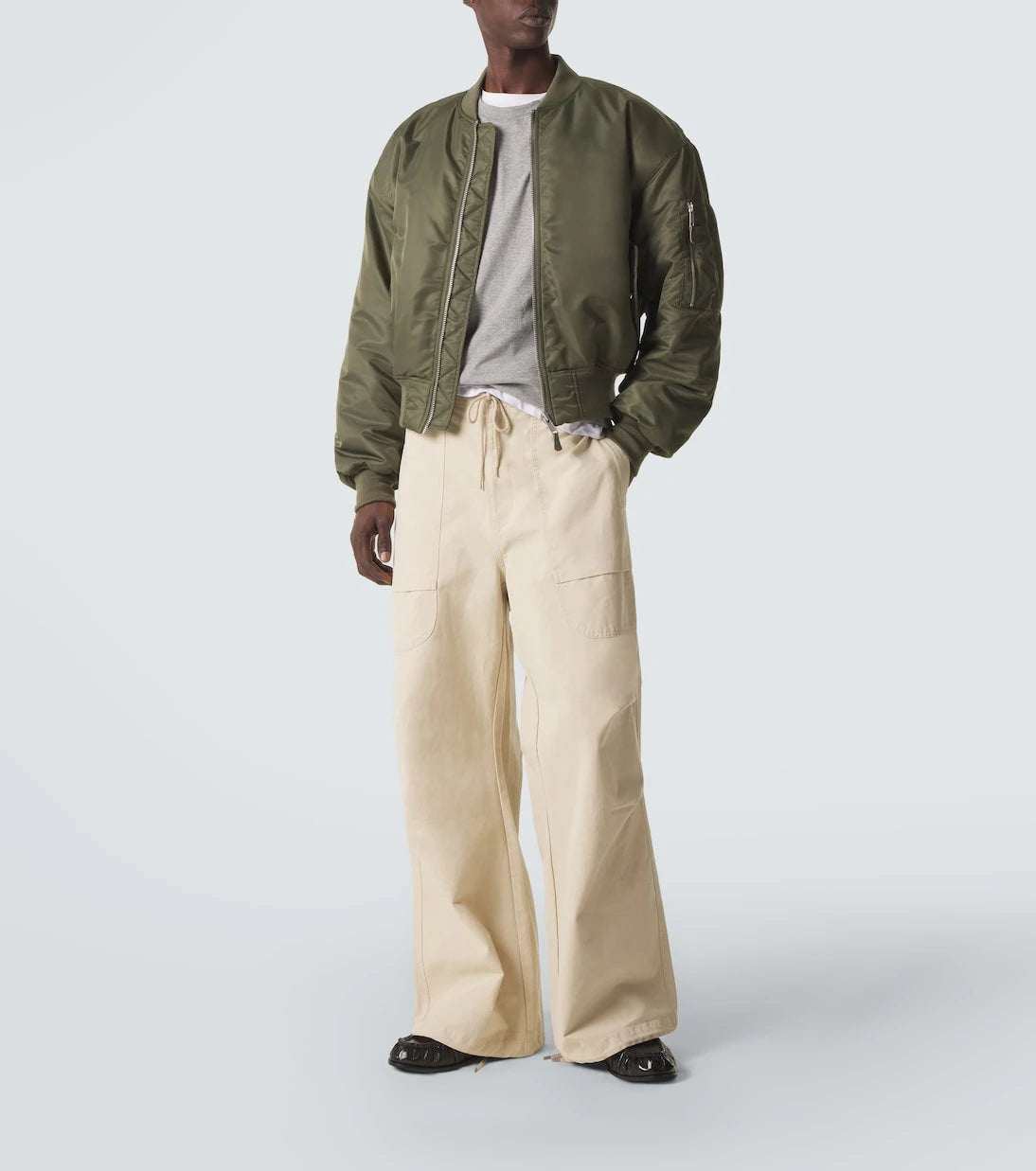 Entire Studios - Uniform cropped bomber jacket