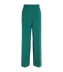 Green Virgin Wool Tailored Trousers