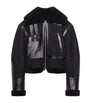 Givenchy Black Cropped Shearling Jacket