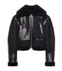 Givenchy Black Cropped Shearling Jacket