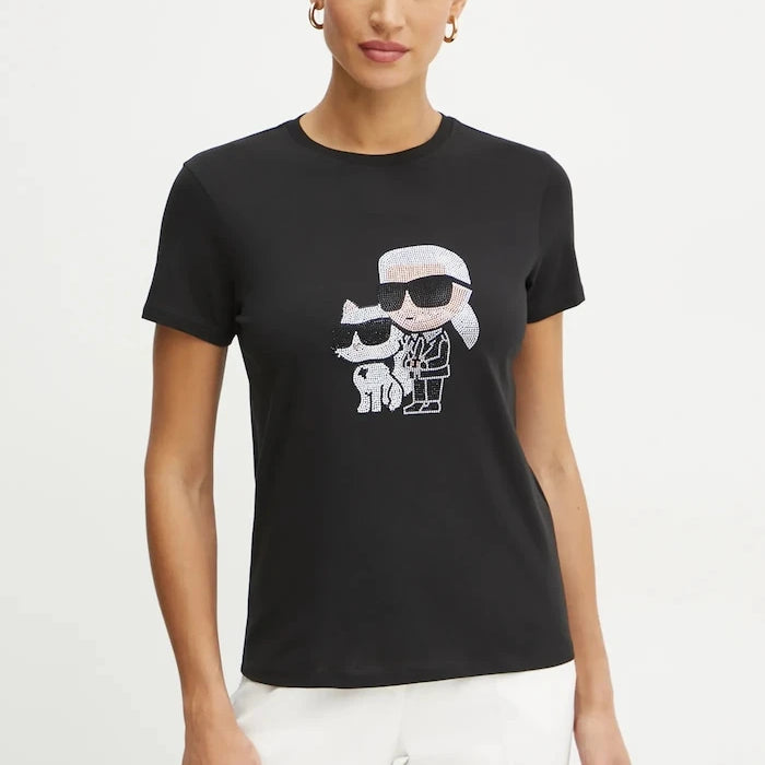 Памучна тениска Karl Lagerfeld IKON RS