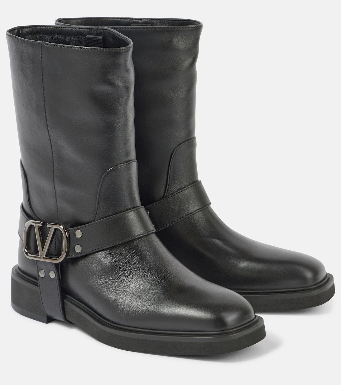 Valentino Garavani - VLogo Signature leather biker boots