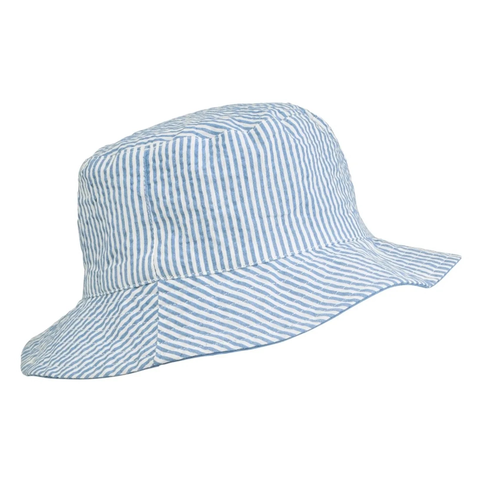 Liewood - Damon Reversible Bob Striped Organic Cotton | Blue