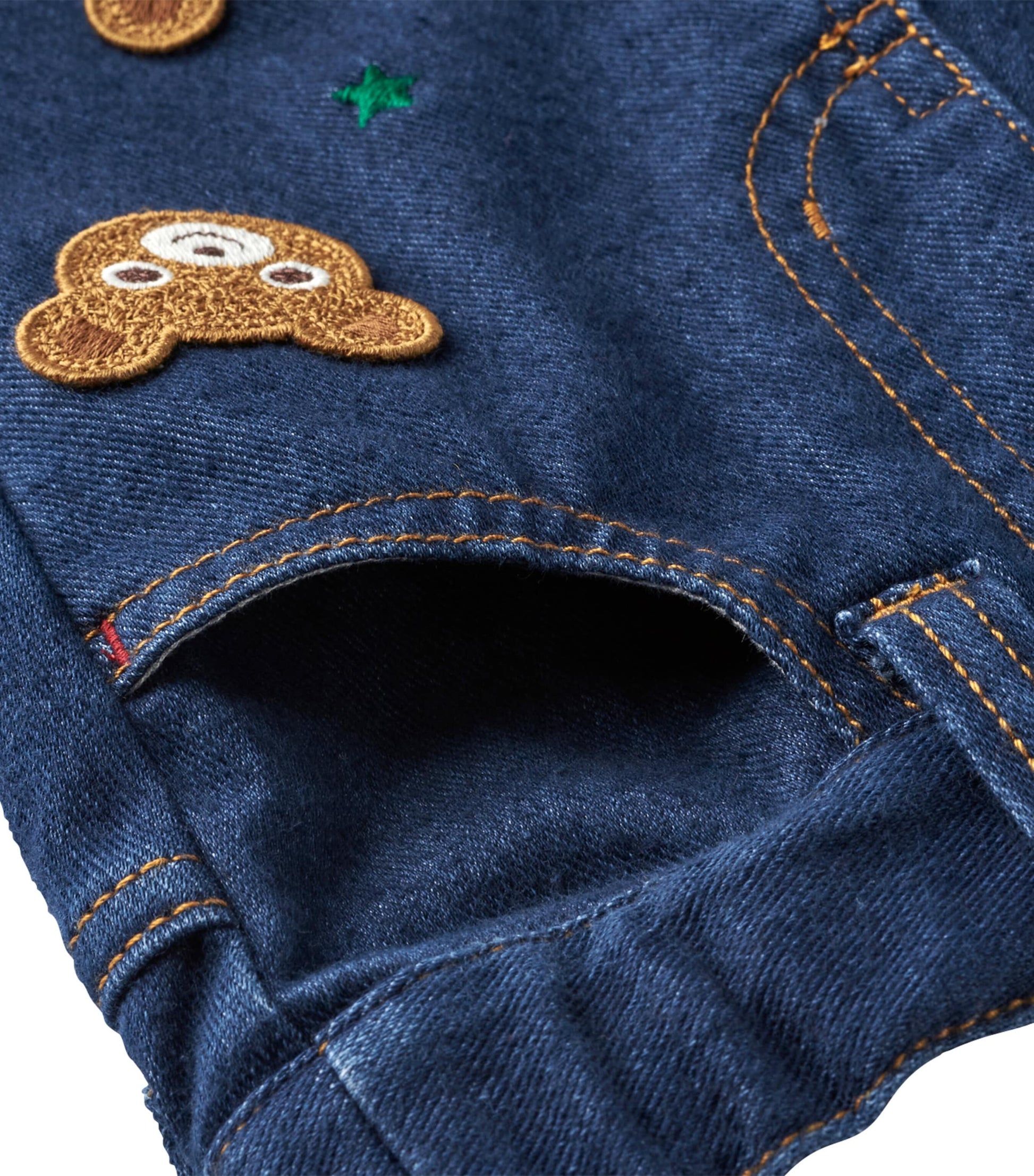 Embroidered Bear Jeans (2-7 Years)