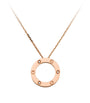 Cartier Rose Gold and Diamond LOVE Necklace