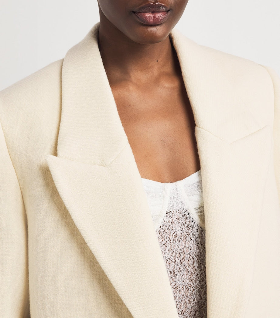 White Wool Atrium Coat