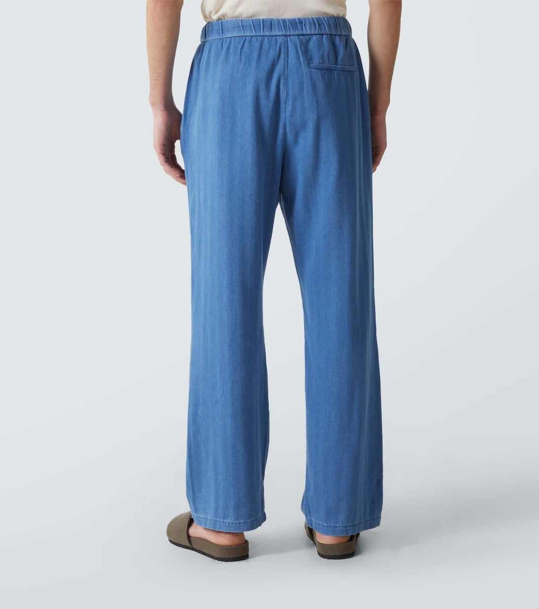 Frescobol Carioca - Rocha herringbone cotton twill wide-leg pants