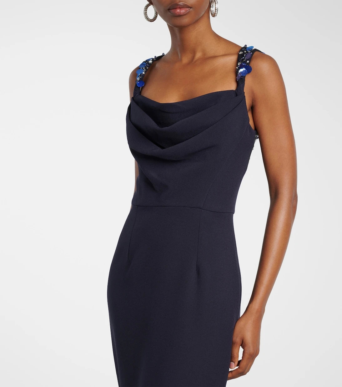 Safiyaa - Melina embellished crêpe gown
