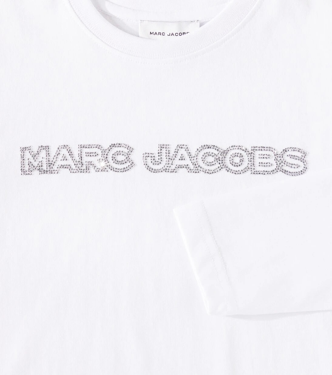 Marc Jacobs Kids - Logo crystal-embellished cotton top