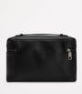 Dolce & Gabbana Leather Logo Plaque Toiletry Bag