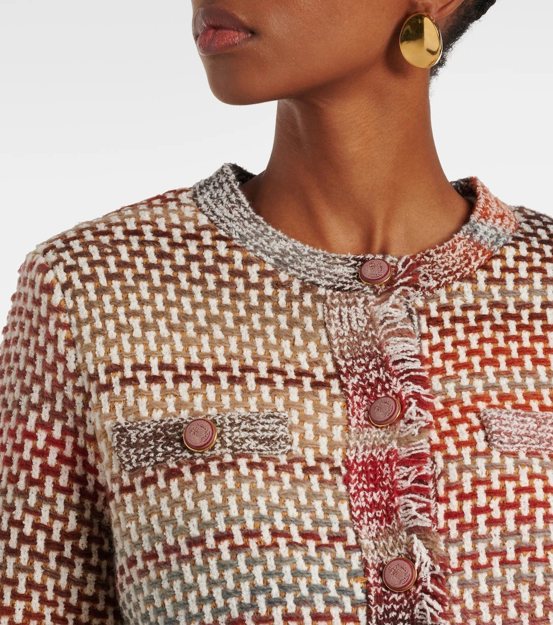 Veronica Beard - Sariyah cotton and wool-blend knit jacket