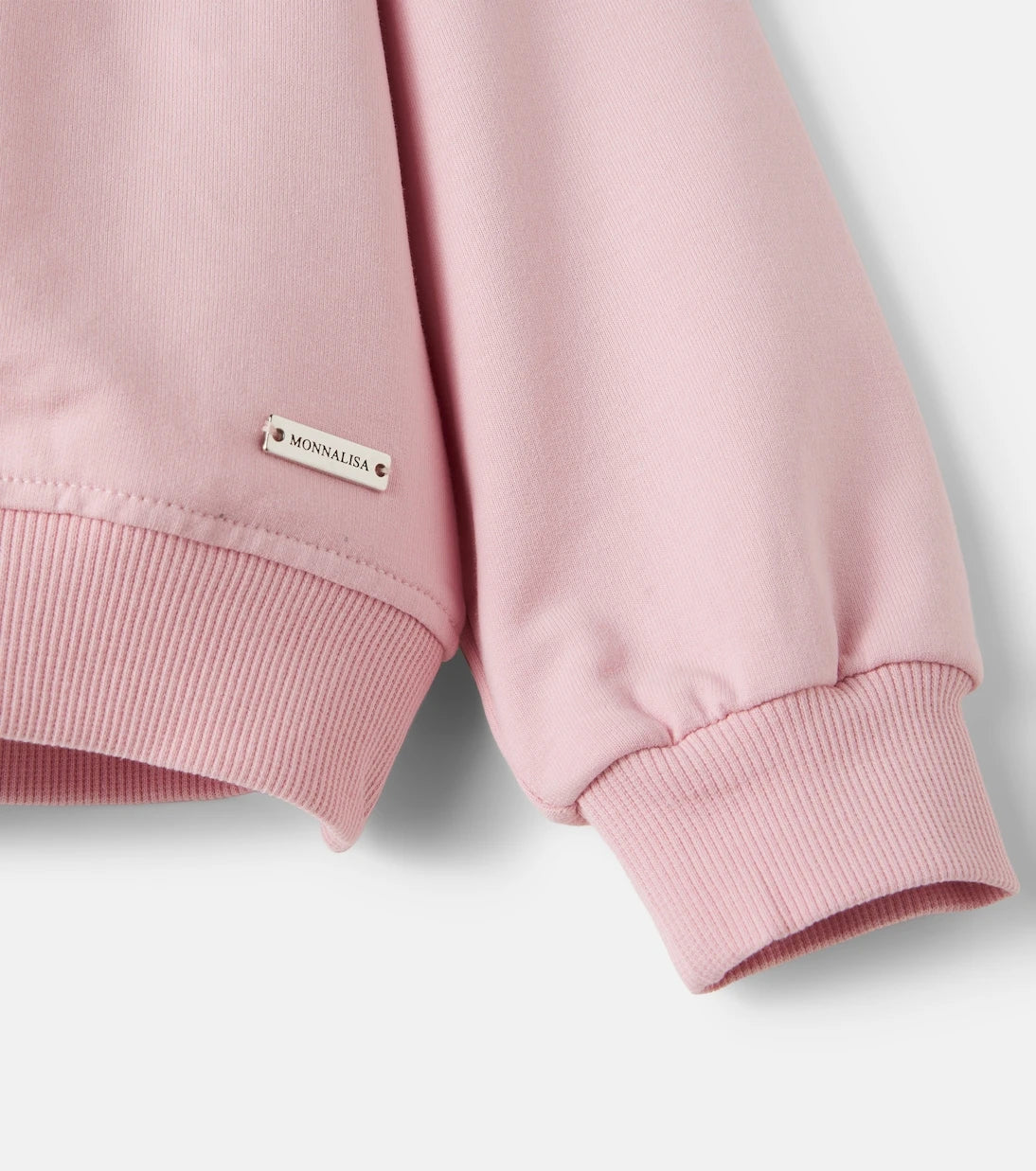 Monnalisa - Embellished printed cotton-blend sweatshirt