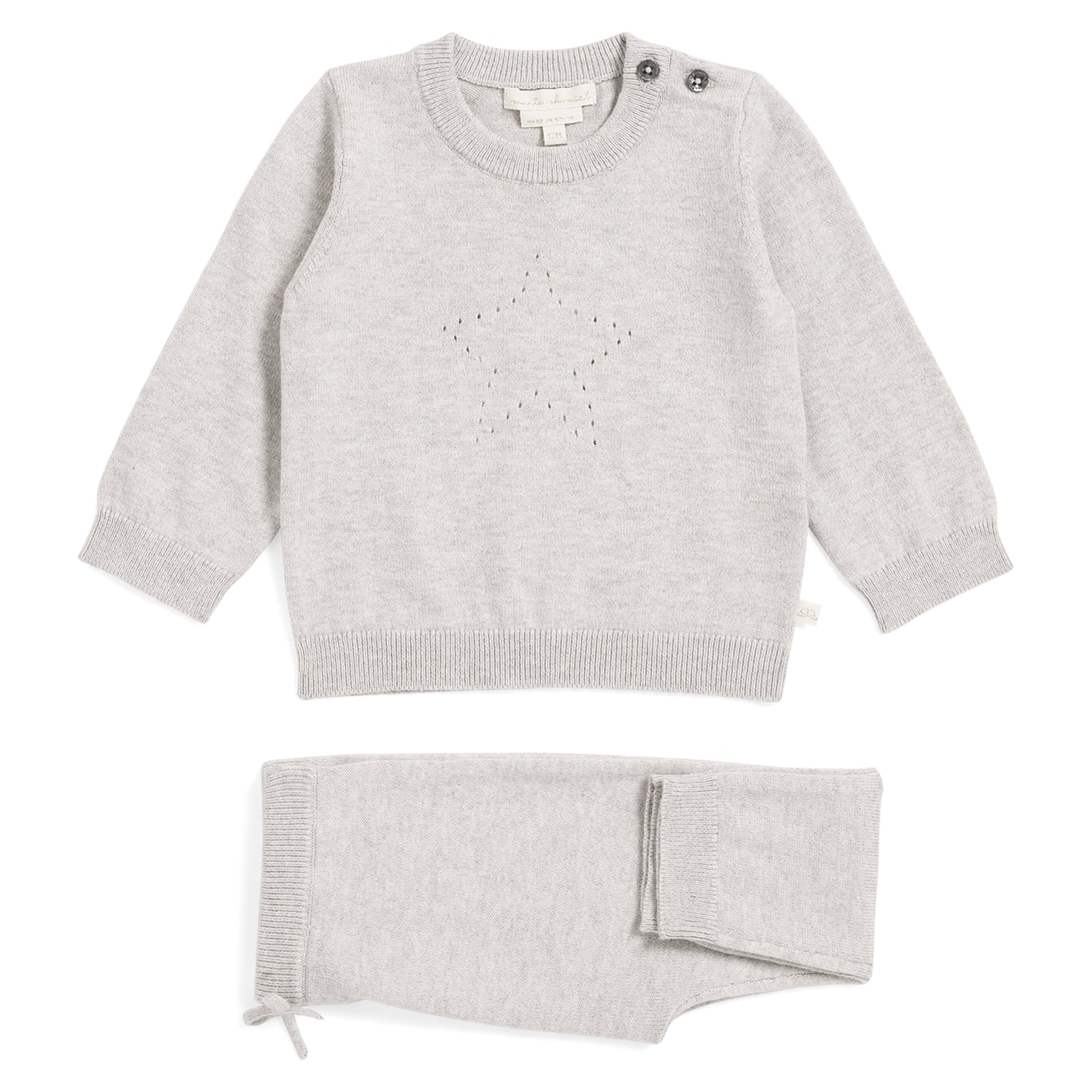 Marie-Chantal Star Sweater and Sweatpants Set (3-24 Months)