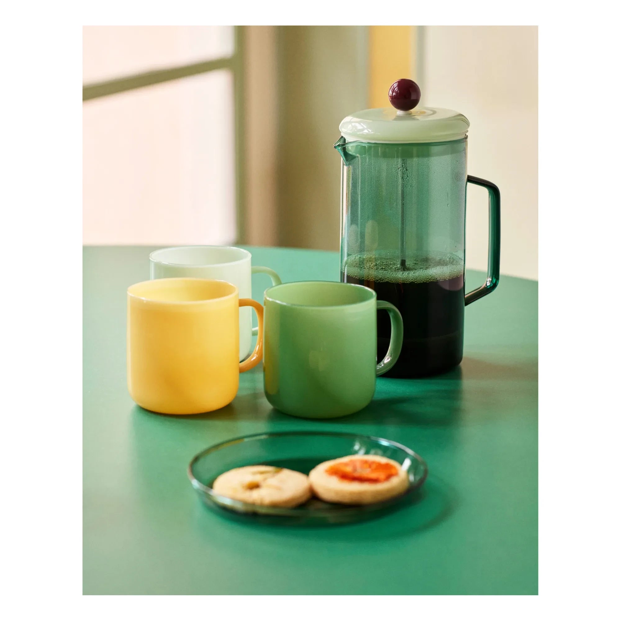 Hay - Glass Coffee Maker | Blue