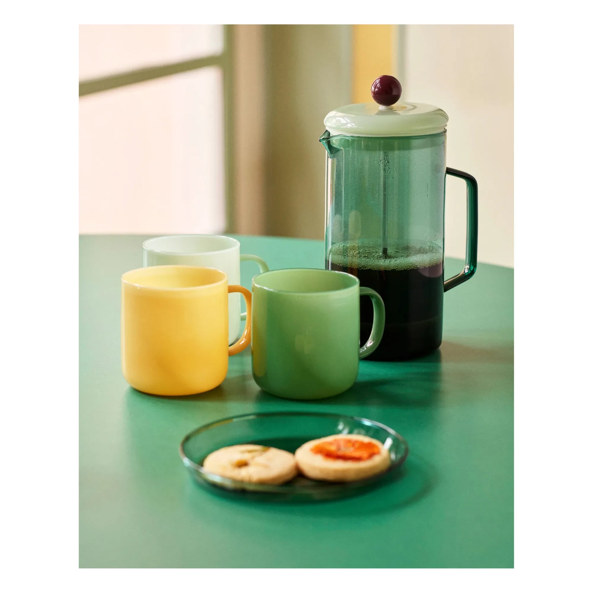 Hay - Glass Coffee Maker | Blue