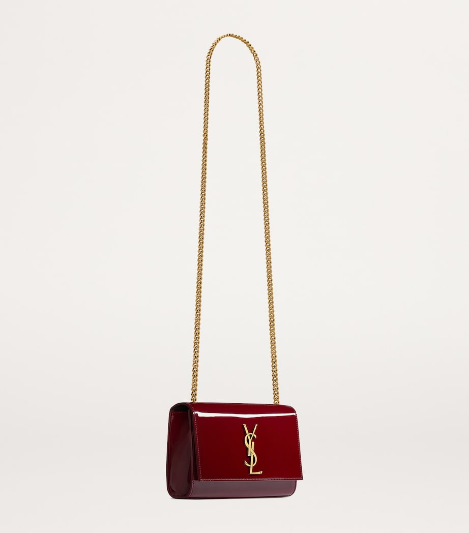 Saint Laurent Red Small Leather Kate Cross-Body Bag
