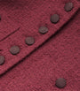 Liberowe Burgundy Wool-Blend Imperial Coat