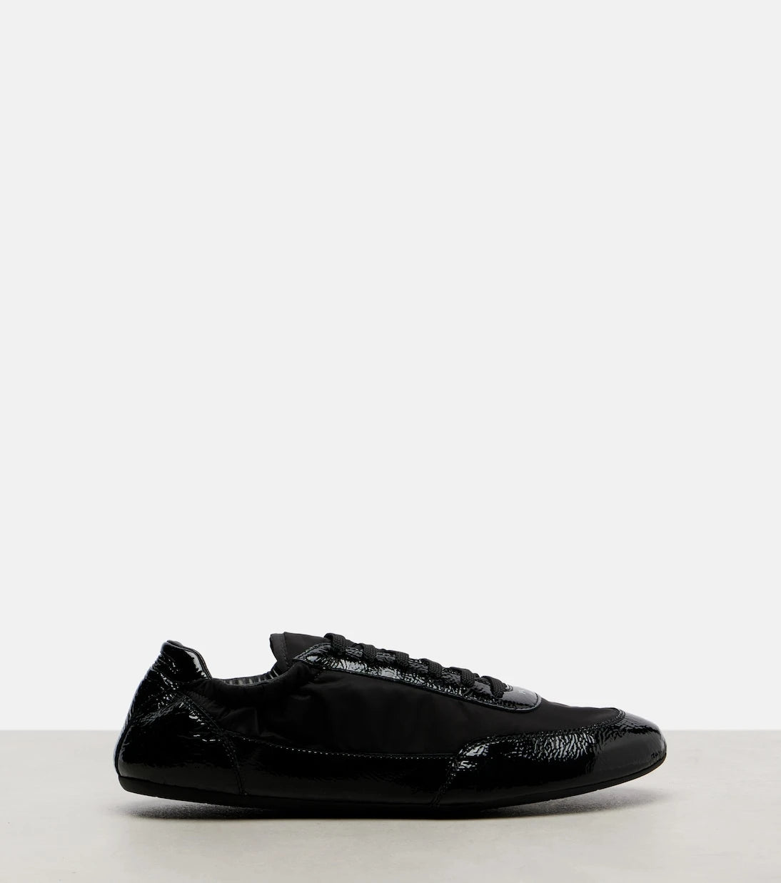 Prada - Collapse Re-Nylon and leather sneakers