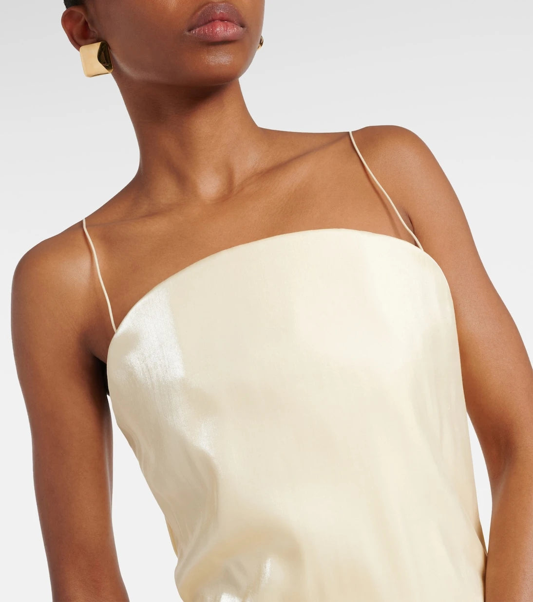 Jacquemus - La Robe Carino satin midi dress