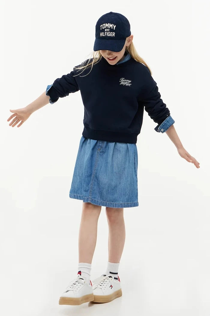 Pamuklu çocuk sweatshirt