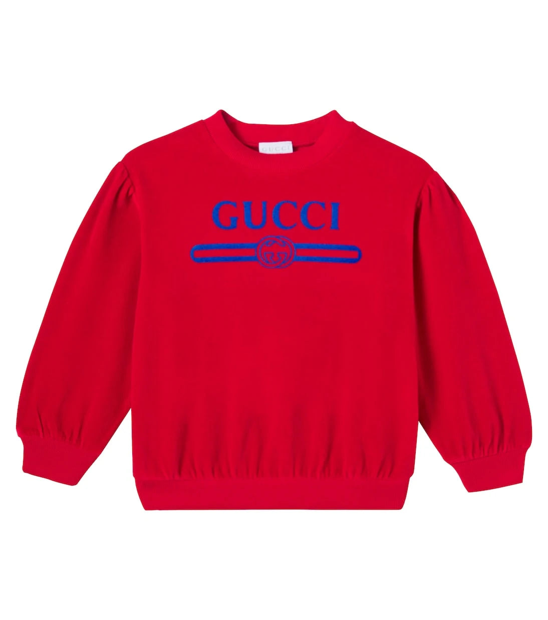 Gucci Kids - Logo cotton-blend velvet sweatshirt
