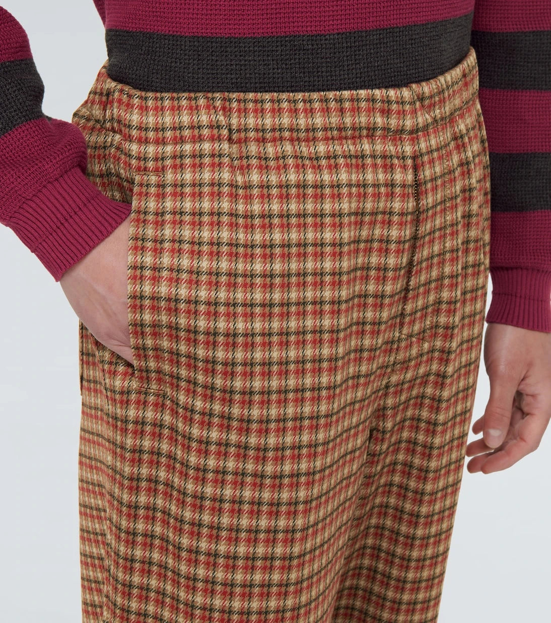 Undercover - Checked tapered pants