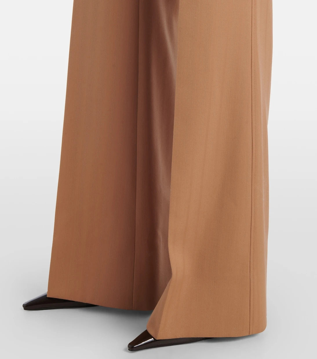 Stella McCartney - Low-rise striped wool flared pants