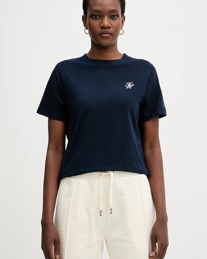 Tommy Hilfiger тениска дамска с памук