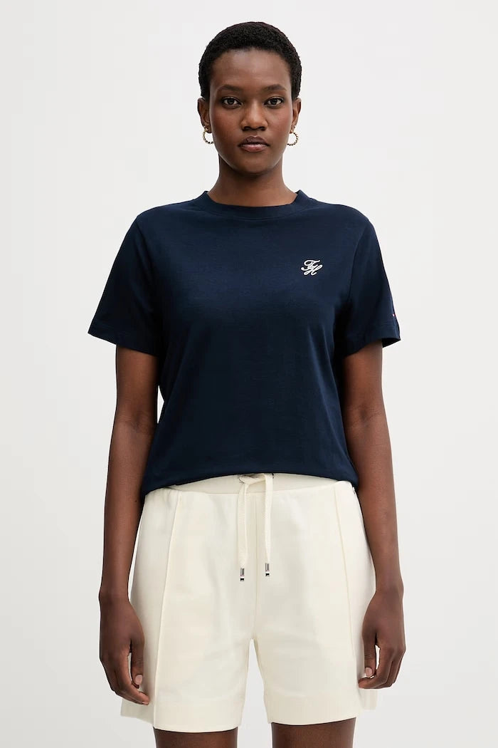 Tommy Hilfiger тениска дамска с памук