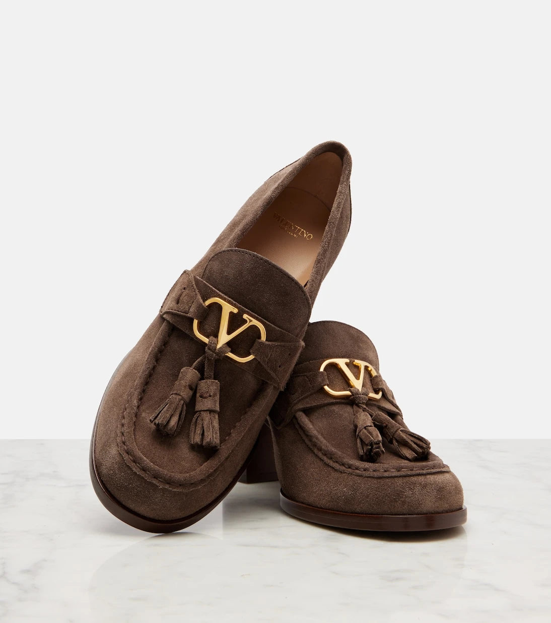 Valentino Garavani - VLogo 60 suede loafer pumps