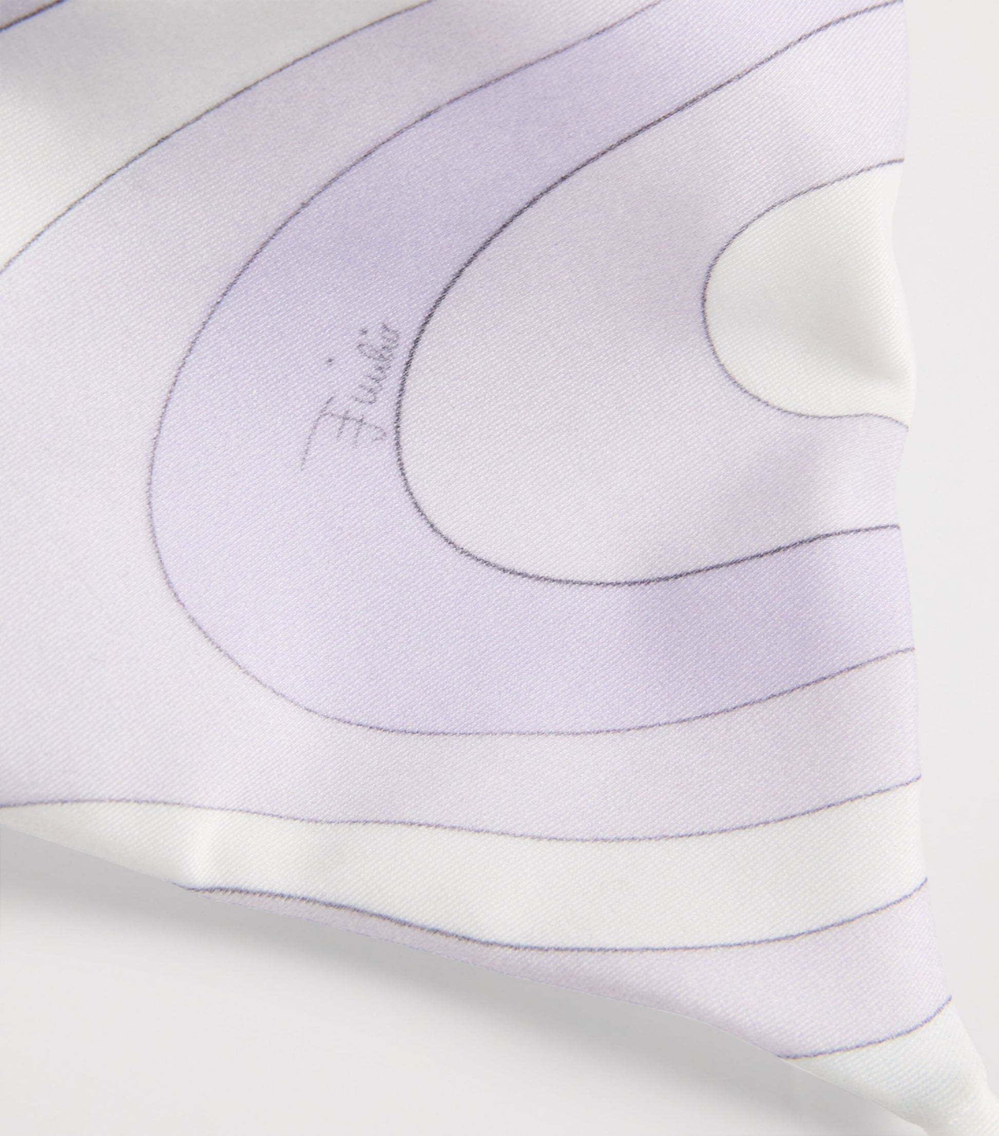 Purple Marmo Triangle Bikini Top