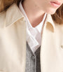 Neutral Chino Cropped Shirt Jacket