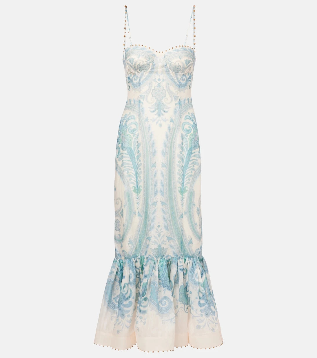 Zimmermann - Illuminate silk and linen cocktail dress