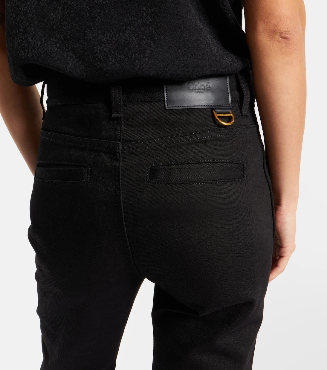 Chloé - High-rise slim jeans