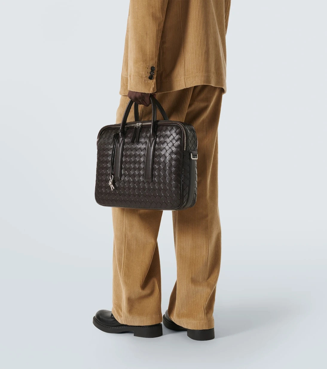 Bottega Veneta - حقيبة مستندات Intrecciato جلدية Getaway