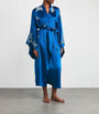 TORLOWEI Blue Silk Tokoni Robe