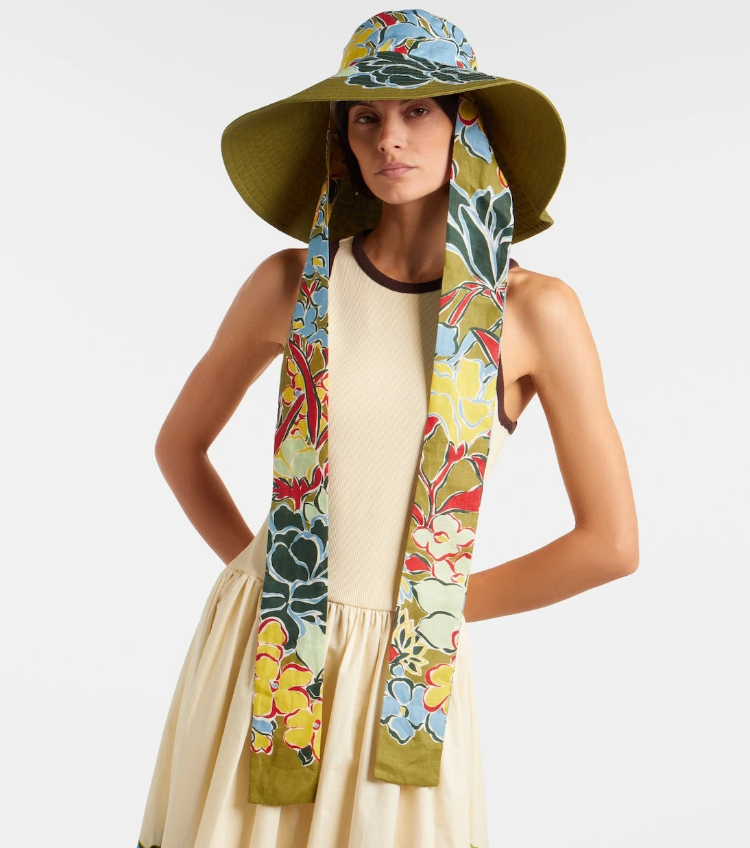 Alémais - Solstice floral cotton sun hat