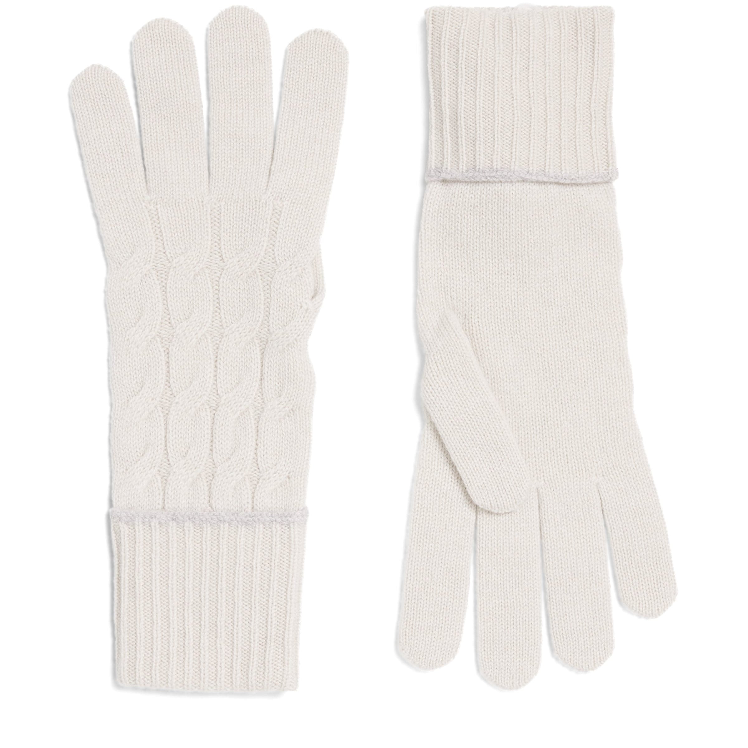 Cashmere Cable-Knit Gloves